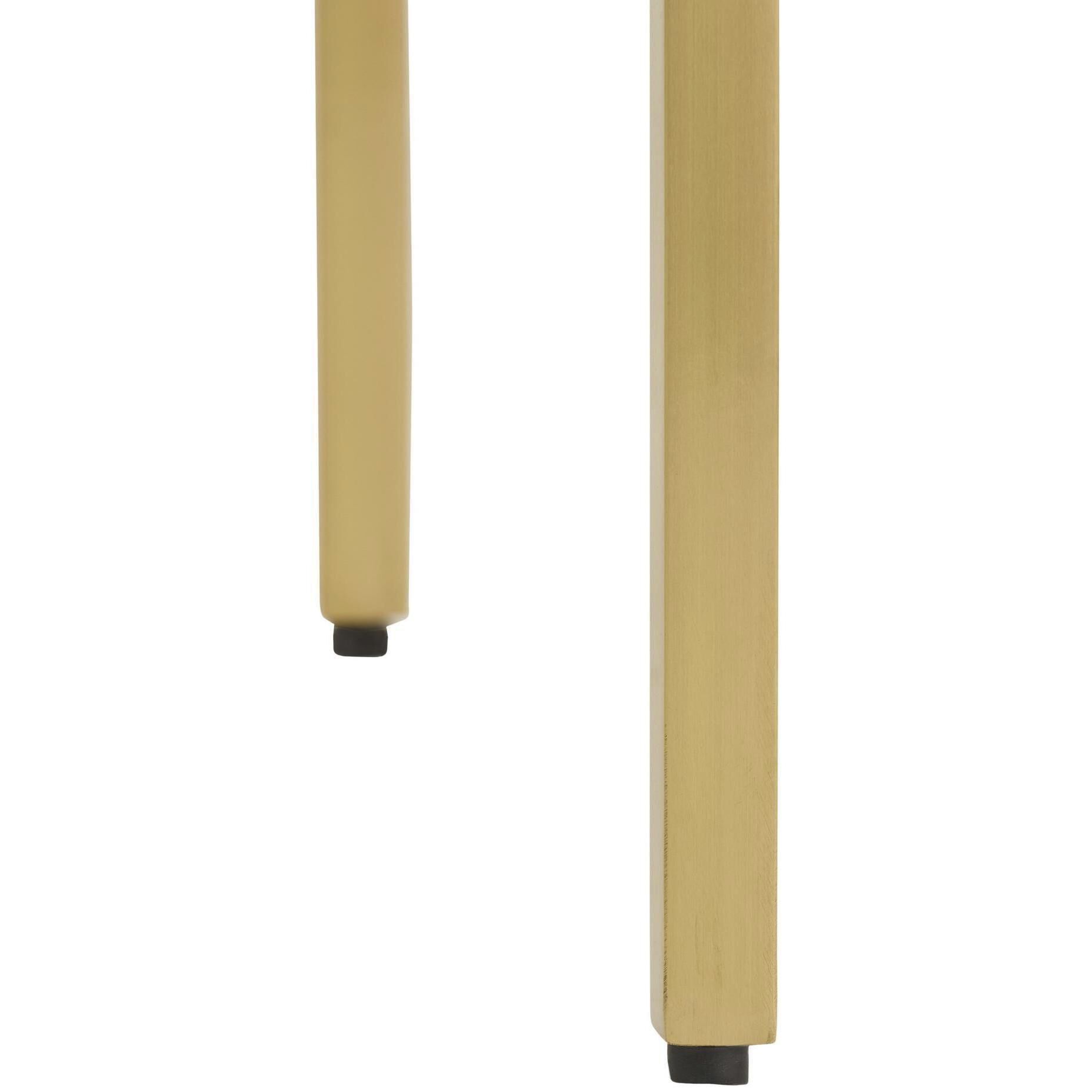 Laney 35 inch Taupe and Antique Brass Counter Stool