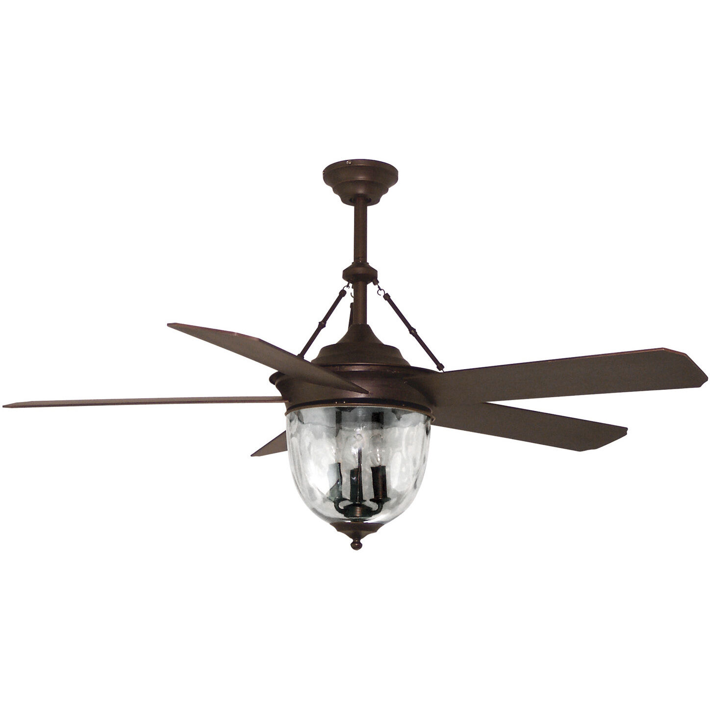 Knightsbridge 52 inch Aged Bronze with Special Aged Bronze ABS Blades Outdoor Ceiling Fan