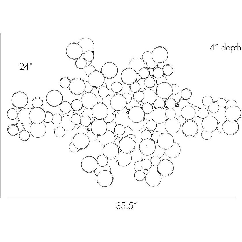 Rizzo Rusted Burnt Iron Wall Scupture