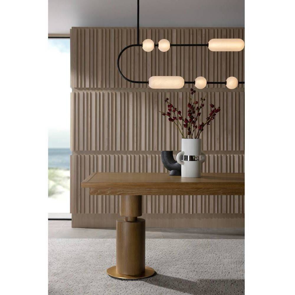 Tenzin 1 Light 49 inch English Bronze Linear Chandelier Ceiling Light