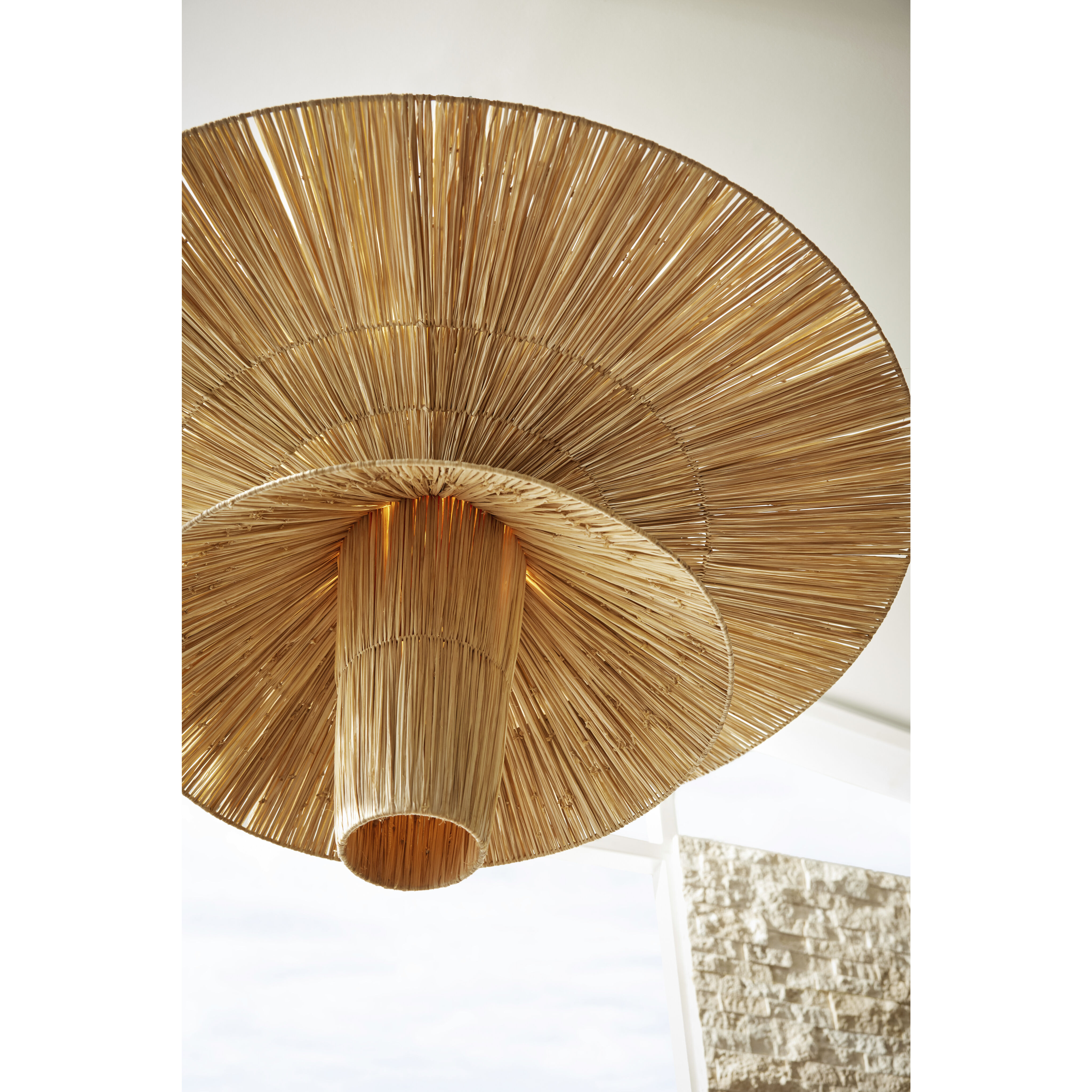 Shay 1 Light 44 inch Natural Chandelier Ceiling Light