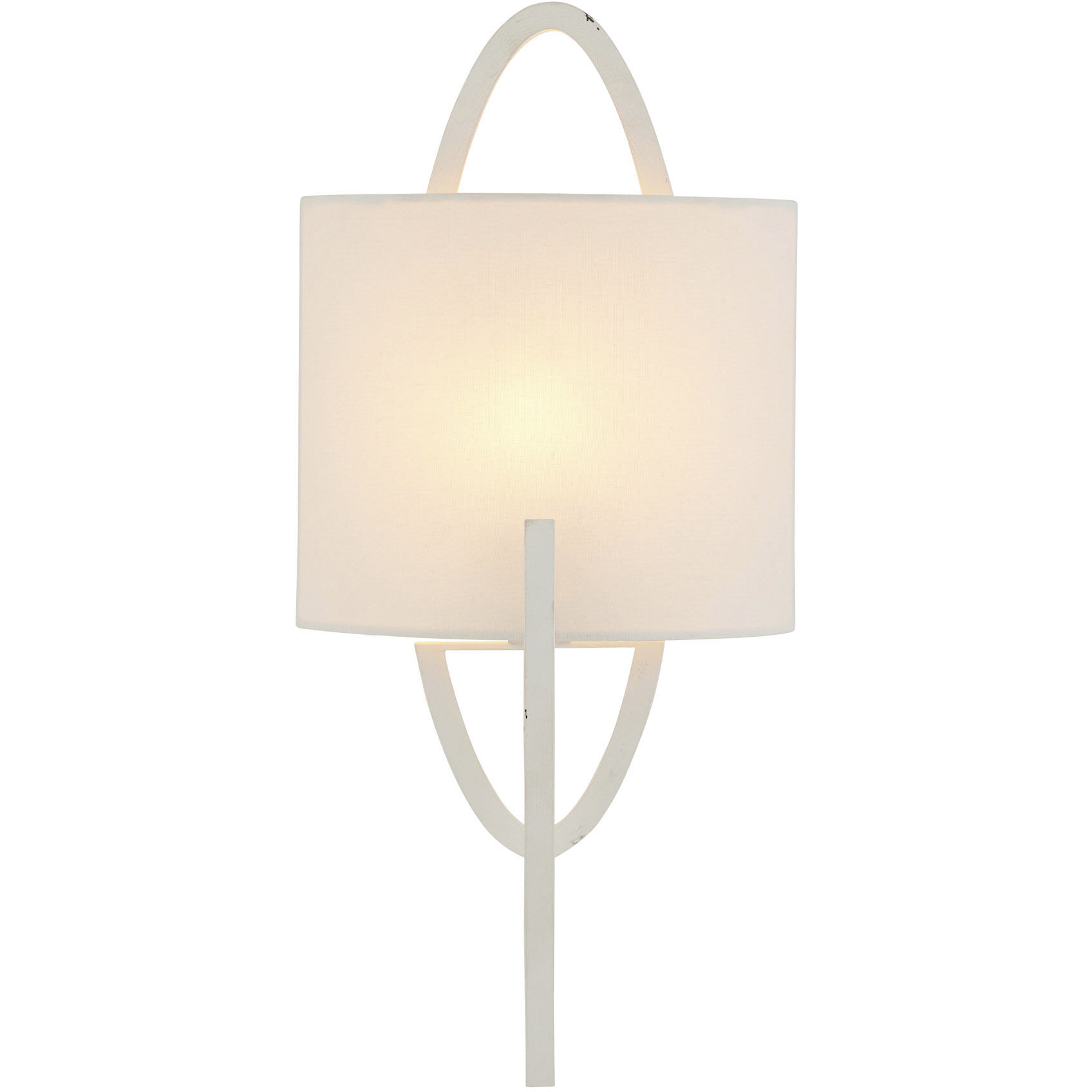 Obra 1 Light 9 inch White Gesso ADA Sconce Wall Light