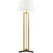 Newman 66 inch 150.00 watt Antique Brass Floor Lamp Portable Light
