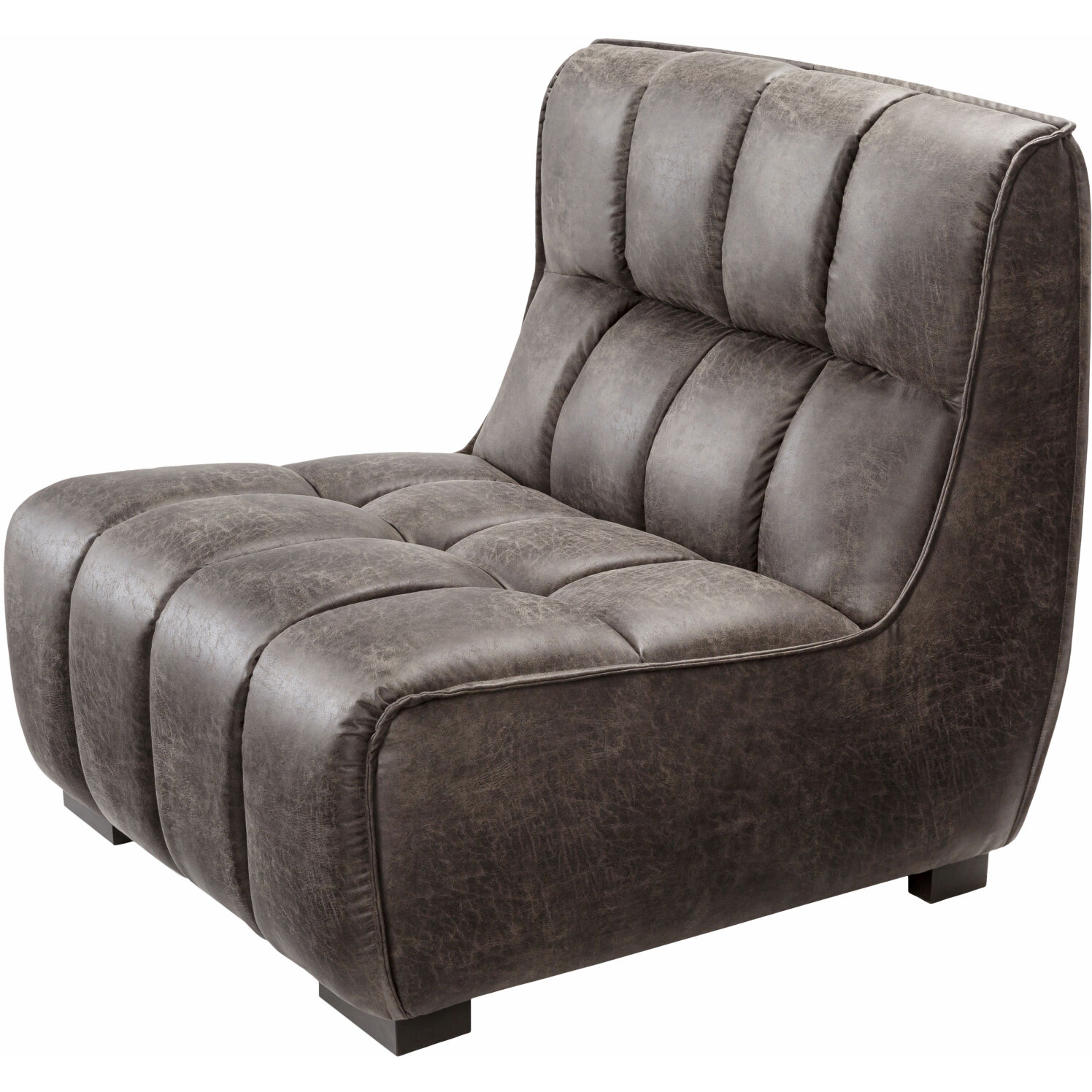 Belfort Charcoal / Dark Brown Accent Chairs