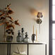 Gemma Sconce Wall Light in Pale Brass