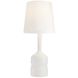 Fontana 32 inch 150.00 watt White and Antique Brass Lamp Portable Light