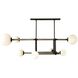 Erica 8 Light 58 inch English Bronze Linear Chandelier Ceiling Light