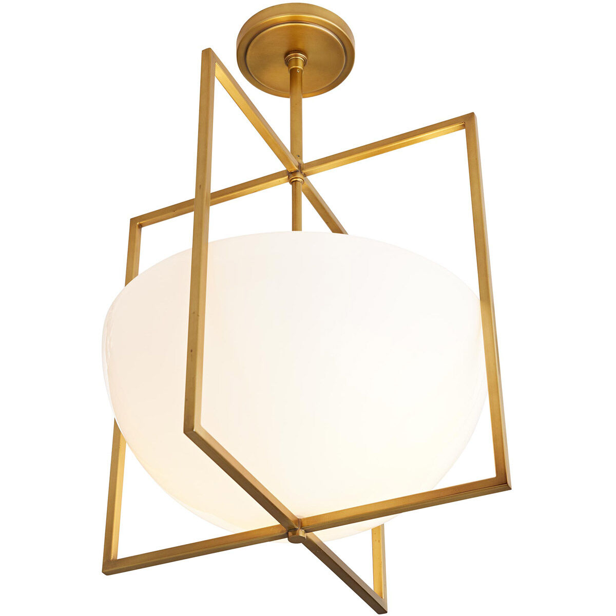 Royce 2 Light 18 inch Antique Brass Pendant Ceiling Light