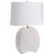 Fairbanks 26.5 inch 150.00 watt White and Antique Brass Lamp Portable Light