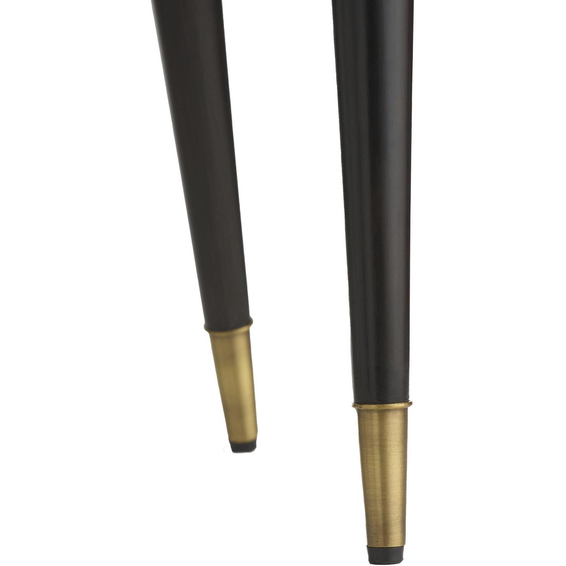 Lincoln Forest and Ebony with Antique Brass Dining Chair