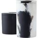 Hollie Black and White Containers, Round, Set of 2