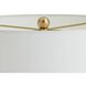 Gola 32 inch 150.00 watt Quail Egg and Antique Brass Lamp Portable Light