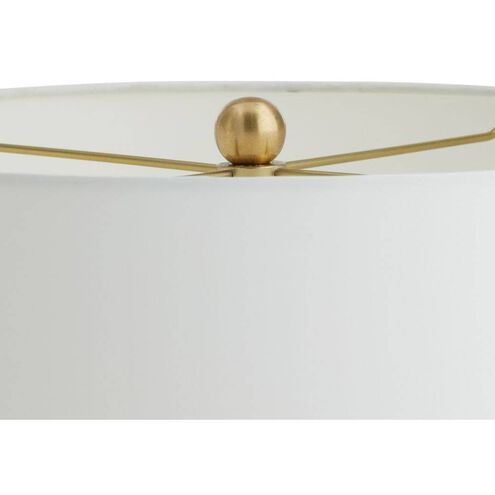 Gola 32 inch 150.00 watt Quail Egg and Antique Brass Lamp Portable Light