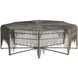 Ilaria 45 inch Natural Iron and Antique Brass Cocktail Table