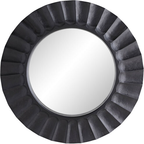 Blake 36 inch Black Wax Wall Mirror