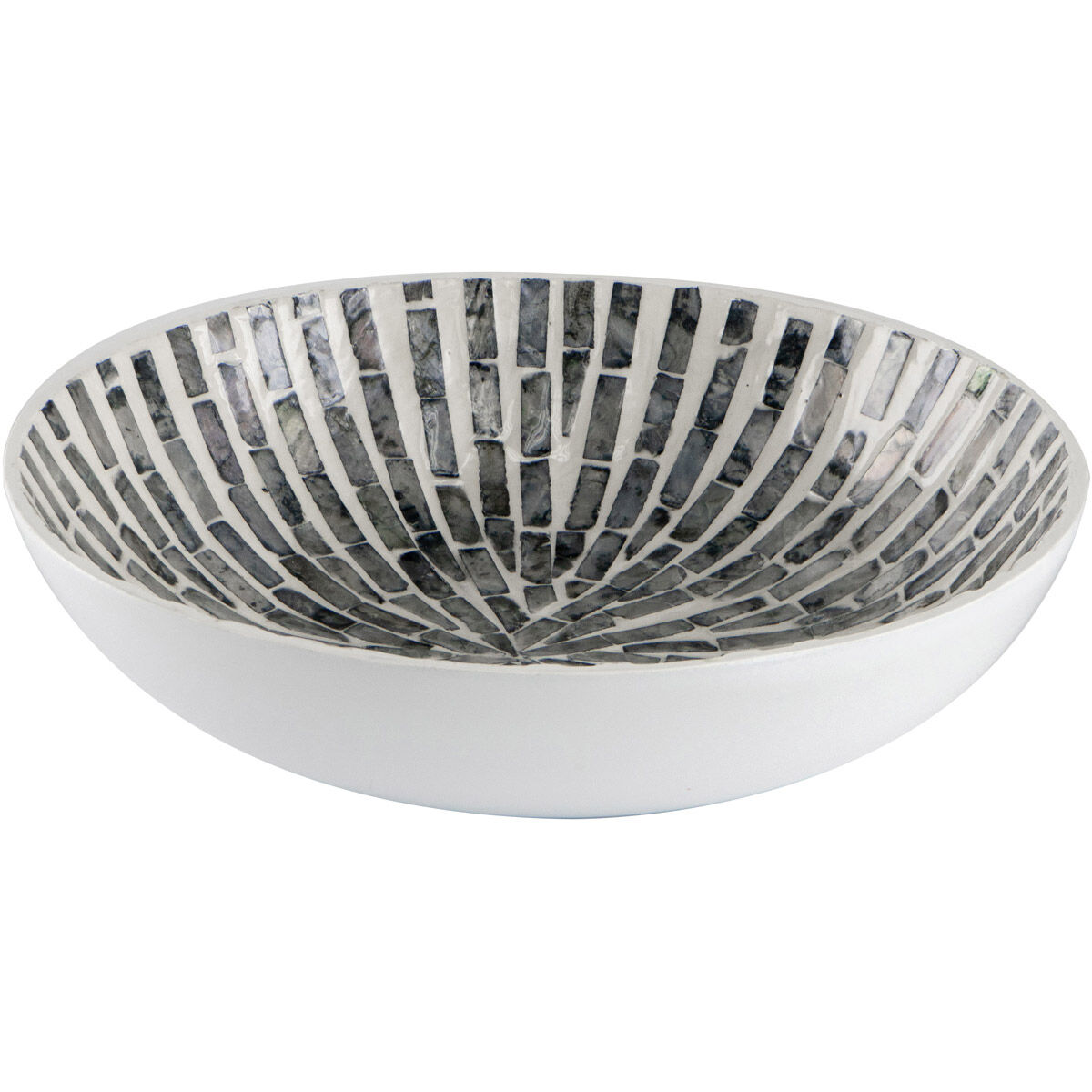 Round Capiz 13 X 3 inch Bowl, Round
