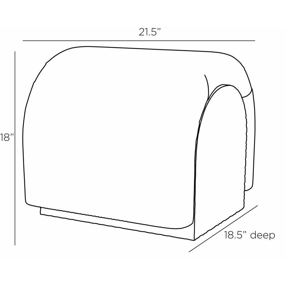 Bucek 18 inch Lichen Ottoman