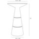 Verwall 12.5 inch Charcoal Accent Table