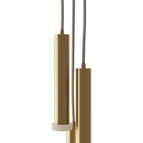 Aleena 3 Light 6.5 inch Antique Brass Pendant Ceiling Light