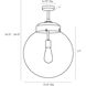 Reeves 1 Light 15.5 inch Aged Brass Outdoor Pendant, Large