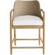 Chilton 36 inch Pearl and Dark Blonde with Natural Outdoor Counter Stool