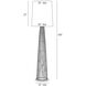 Florence 68 inch 60.00 watt Black and Natural Buri Midrib with Bronze Floor Lamp Portable Light