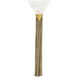 Riri 1 Light 11 inch White and Antique Brass ADA Sconce Wall Light