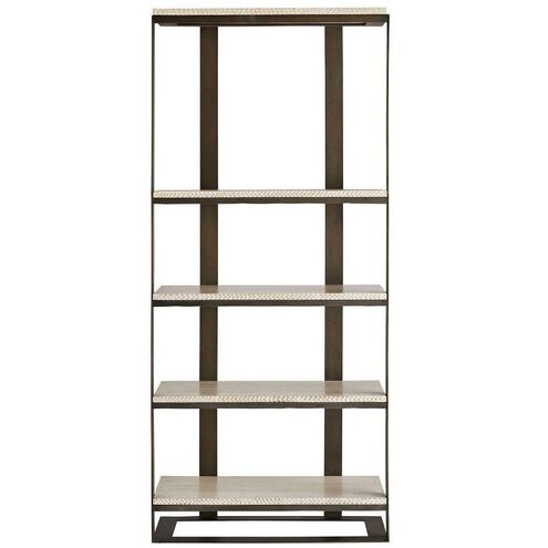 Herrick 81 X 36 inch Blackened Iron Etagere
