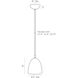 Wade 1 Light 8.5 inch Oxblood Flush Mount Ceiling Light