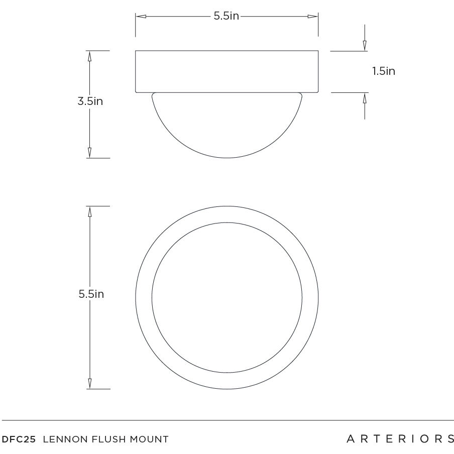Lennon 1 Light 5.5 inch Vintage Silver Flush Mount Ceiling Light