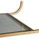 Trainor Antique Brass Bar Cart