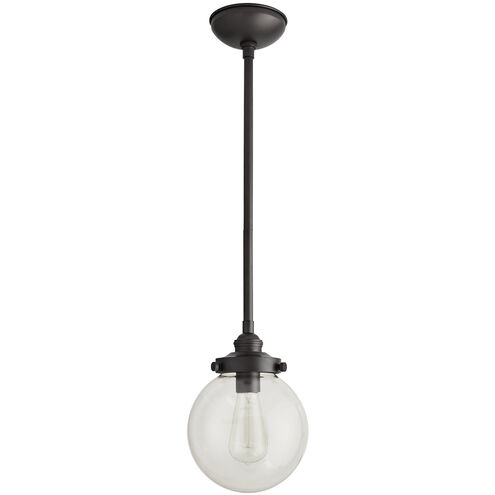 Reeves 1 Light 8 inch Aged Iron Outdoor Pendant, Small