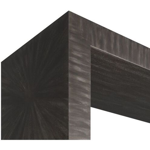 Andreas Dark Gray Straw Marquetry Console Table