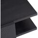 Aiden 55 X 16.5 inch Handcarved Soft Black Waxed Cocktail Table