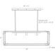 Trenton 3 Light 42 inch Cognac Linear Chandelier Ceiling Light