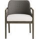 Chilton Pearl and Dark Gray Wash and Kona Outdoor Dining Chair