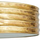 Anna 2 Light 18 inch Antique Brass Semi-Flush Mount Ceiling Light
