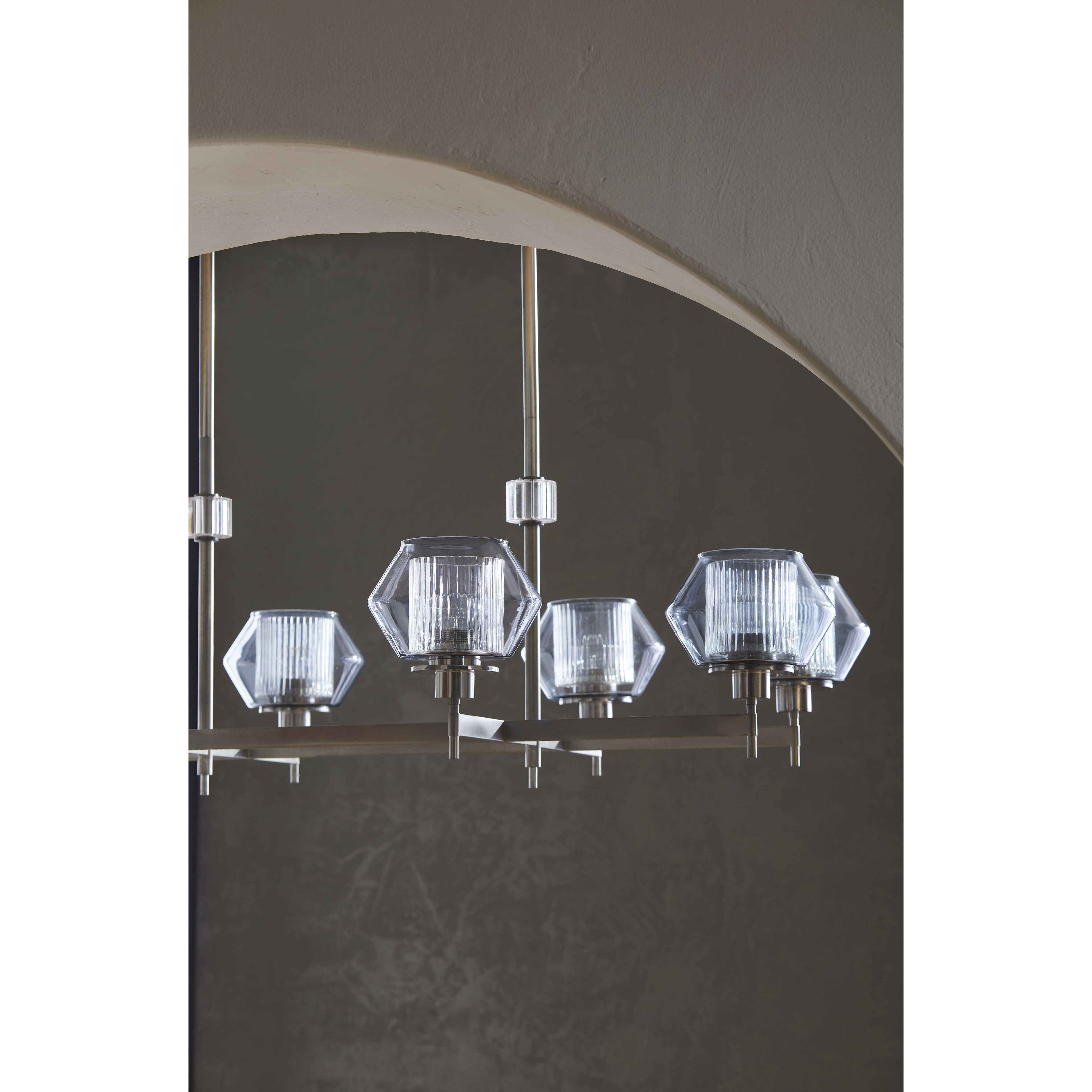 Holm 8 Light 50 inch Pewter Chandelier Ceiling Light