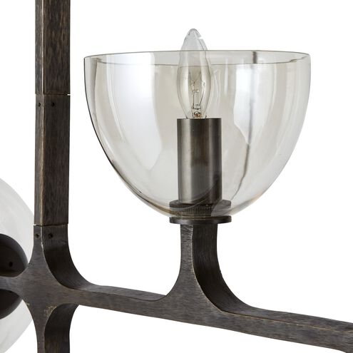 Dillon 4 Light 27 inch English Bronze Linear Chandelier Ceiling Light