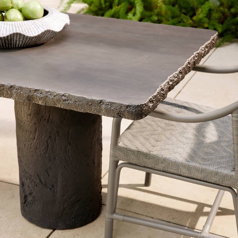 Gemini 72 X 30 inch Matte Carbon Outdoor Dining Table