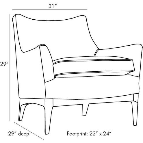 Ferguson Peacock Chenille Chair