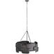 Waylon 29 inch Blackened Iron Chandelier Ceiling Light