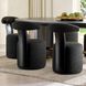 Ginni Charcoal Boucle and Ebony Chair