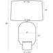 Slater 26 inch 150.00 watt Ivory Lamp Portable Light