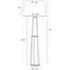Elmhurst 150.00 watt Whitewashed Floor Lamp Portable Light