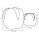 Amal Harbor Gray Vases, Set of 2