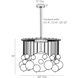 Mira 1 Light 24 inch Antique Brass Chandelier Ceiling Light