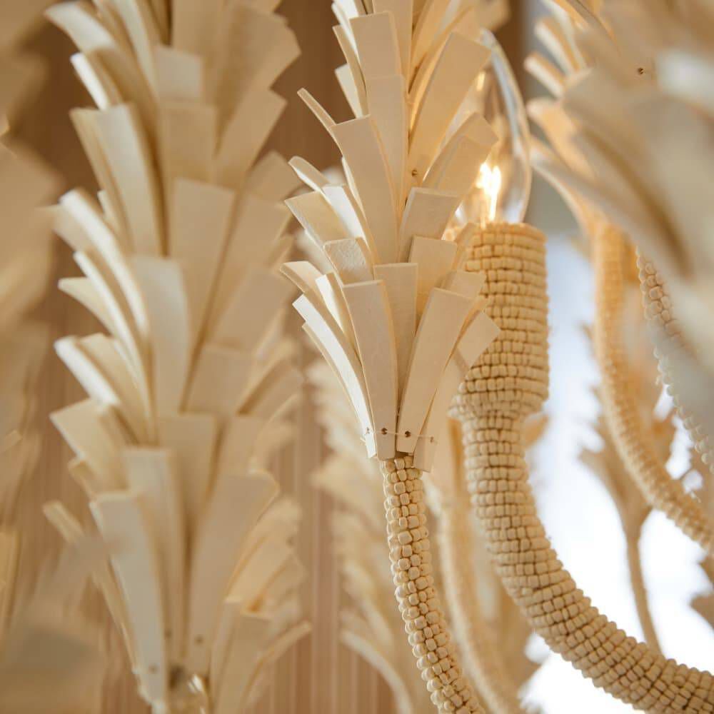 Kaia 6 Light 39 inch White Chandelier Ceiling Light