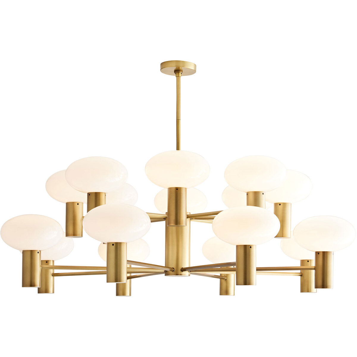 Bentley 16 Light 48 inch Antique Brass Chandelier Ceiling Light