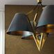 Abrams 4 Light 27 inch Antique Brass Chandelier Ceiling Light